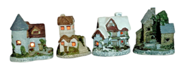 Small Cottages Town Village Ceramic Porcelain JSNY Collectibles Lot of 4 SALE - £10.22 GBP
