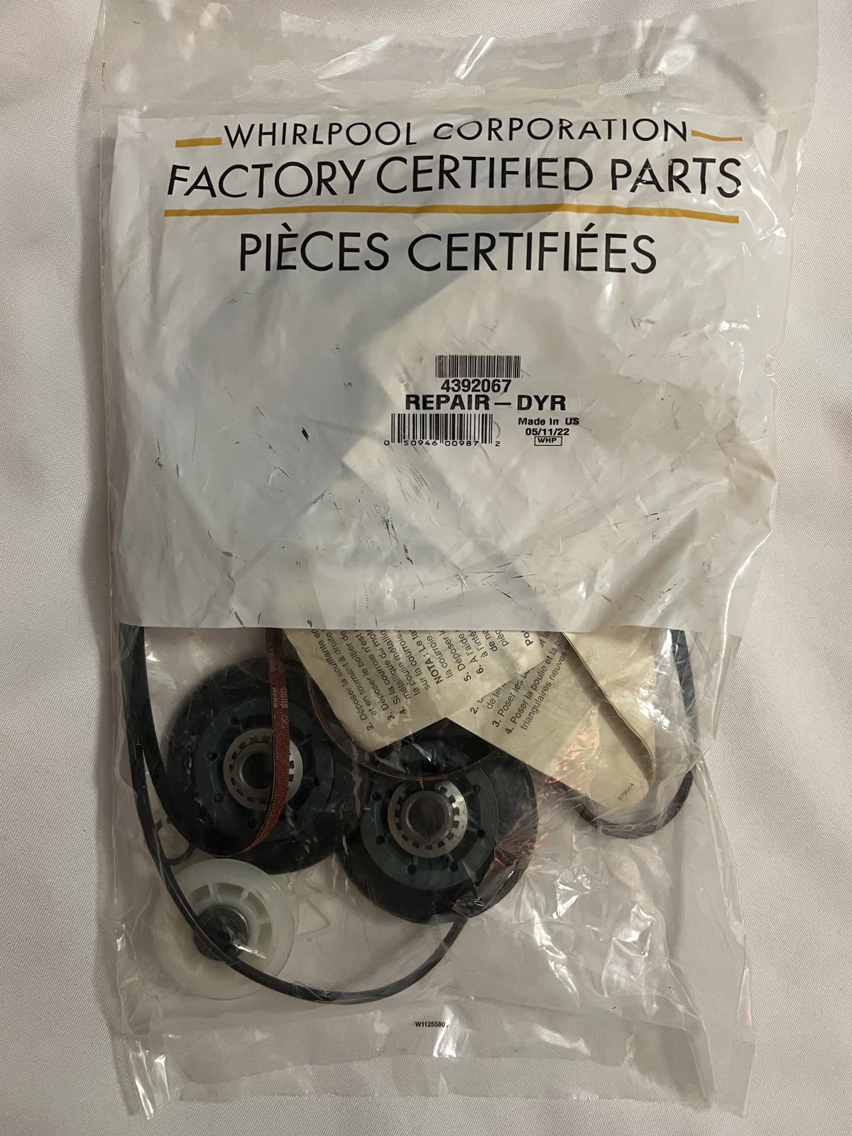 Primary image for Dryer Whirlpool Maytag Kenmore Repair Kit 4392067 OEM Maintenance Kit