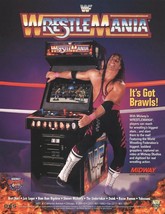 WWF Wrestlemania Arcade FLYER Bret Hart Lex Luger Undertaker Doink Yokoz... - £16.93 GBP