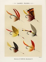 13836.Decor Poster.Room interior art design.Fishing fly.Fish market bait shop - £12.74 GBP+