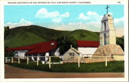 Vtg Postcard California Mission Asistencia De San Antonio De Pala, San Diego - £5.12 GBP