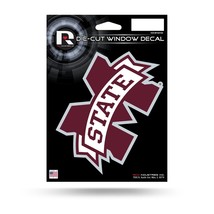 Ncaa Mississippi State Vinyl Decal Football - 2 Free Window Decal $11.99 Value - $14.01