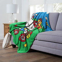 Sanrio / Hello Kitty, Daytime Bike Ride, Silk Touch Throw Blanket, 50&quot;x60&quot;(D0102 - £48.80 GBP