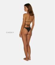 Vi X Swimwear Black Firenze Rafa Cheeky Bikini Bottom (L) - £71.79 GBP