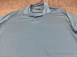 Ben Hogan Polo Shirt Mens 2XL Performance Golf Tennis Stripes - $12.86
