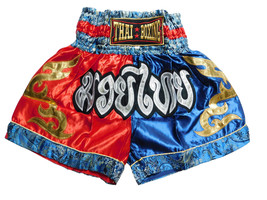M Muay Thai Boxing Short Pants Pant MMA Kickboxing Men Women Workout MS036 Red - £23.72 GBP