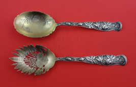 Rose aka Bug by Knowles Sterling Silver Salad Serving Set GW BC 8 3/4" - €888,90 EUR