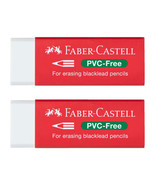 Faber-Castell PVC Free Eraser 2pcs (White) - £11.32 GBP