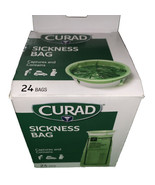 CURAD MEDLINE Emesis PLASTIC Sickness Bags, BOX of 24 BAGS for CAREGIVERS - $14.73