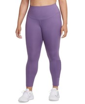 Nike Womens Dri-fit One Mid-Rise 7/8 Graphic Leggings, 1X, Amethyst Smok... - $59.40