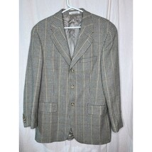 1980s Chaps Ralph Lauren Brown Tan Houndstooth Silk Wool Old Money Blaze... - €27,34 EUR