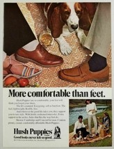 1978 Print Ad Hush Puppies Men&#39;s &amp; Ladies Shoes Basset Hound Rockford,MI - £9.43 GBP