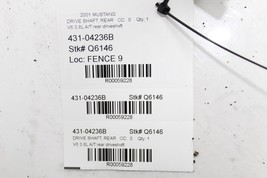 01-04 FORD MUSTANG V6 3.8L A/T REAR DRIVESHAFT Q6146 image 12