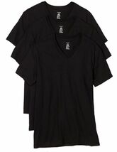 3 PACK GENUINE CALVIN KLEIN SIZE SMALL S BLACK V NECK 100% COTTON MEN'S ... - $34.90