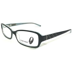 Nine West 410 01S6 Eyeglasses Frames Black Blue Rectangular Full Rim 52-16-135 - £36.59 GBP
