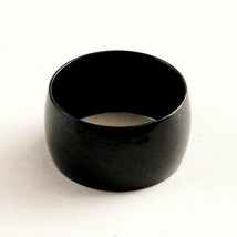 Stainless Steel Black Ring Extra Wide Sizes 7 8 9 10 11 & 12 Unisex Jewelry