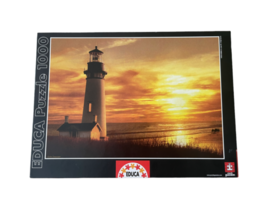Educa 1000 pc Jigsaw Puzzle Sunset Lighthouse image 1