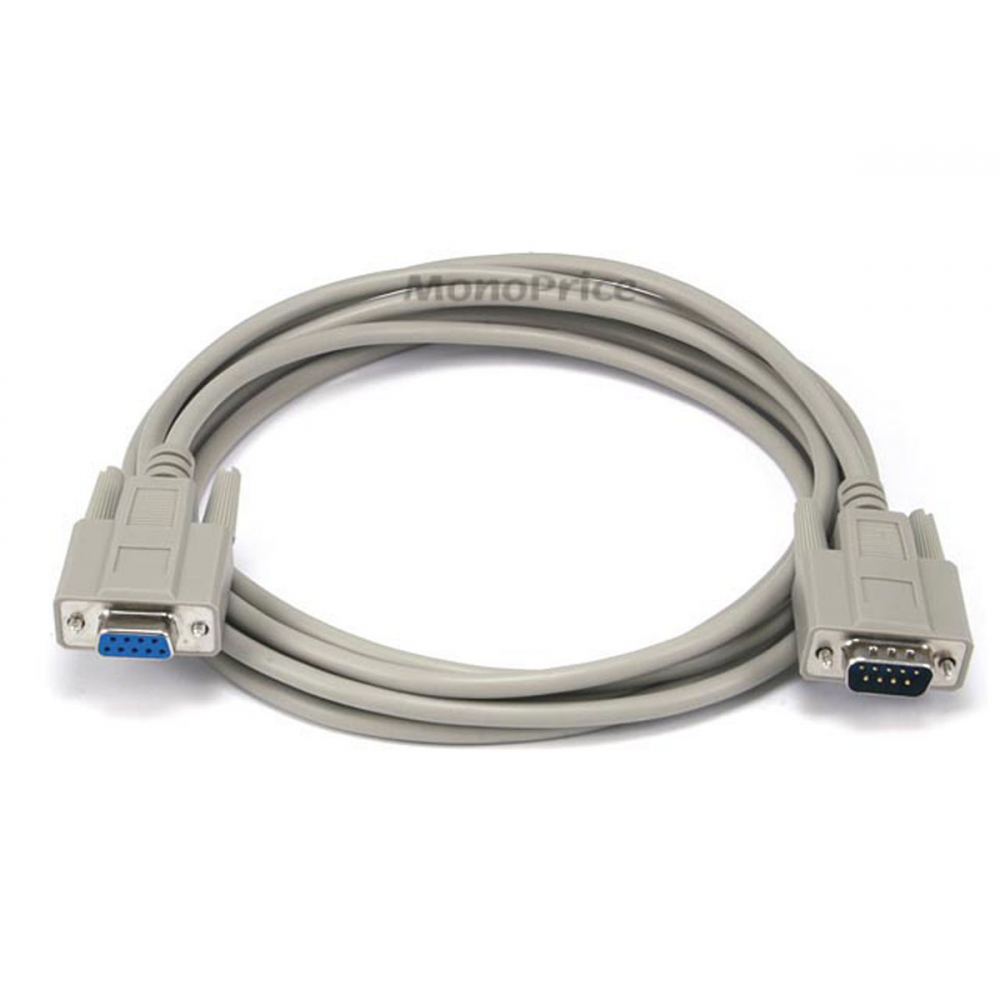 Monoprice 443 DB 9 M/F CABLE MOLDED 10FT - $28.35