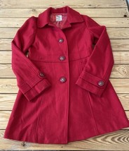 Tulle Anthropologie Women’s Wool Trench coat size L Red AW - £30.77 GBP