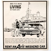 1959 Avis Rental Services Automotive Advertisement Travel Automobilia DWF13 - $373.69 MXN