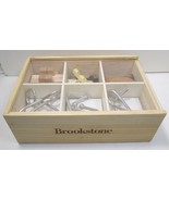Brookstone 6 Piece Brainteaser Set - 3 Wood 3 Metal - In Wooden Case - £17.84 GBP