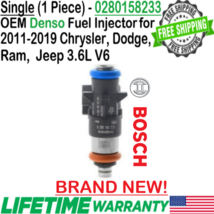 BRAND NEW Genuine Bosch 1 Unit Fuel Injector for 2012-2019 Jeep Wrangler 3.6L V6 - £59.19 GBP