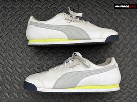 Puma Roma Men Size 13 Ivory White Grey Athletic Leather Shoes Sneakers 3... - $39.59