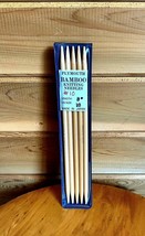 Vintage Plymouth Bamboo Knitting Needles #10 8 Inch Set of 5 - $412.22 MXN