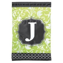  Special Buy! FLAG DBAPP MONOGRAM J GREEN &amp; BLACK - $215.44 MXN