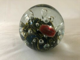 Vintage 3 Fiori Murano Italy Millefiori glass   Paperweight - presse pap... - $99.00