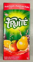4 x Fruite Fruit Punch Flavored Drink 1L each from Canada- Free Shipping - £25.52 GBP