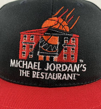 Vintage Nike Hat Air Jordan Snapback Cap Chicago Bulls Restaurant 90s Sw... - £54.84 GBP