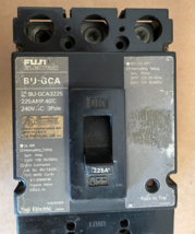 FUJI ELECTRIC BU-GCA3225 225A 240VAC 3POLE - $8,617.64 MXN