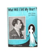 What Will I Tell My Heart Sheet Music Vintage 1937 Jan Savitt - £9.41 GBP