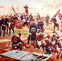 The Defense Of Champigny 1902 Color Plate Art Emerson History Print DWV8A - $236.63 MXN