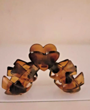 Brown Double Thick Hair Claw Hair Clips Hairband Grip Clamp Hair Accessories UK - £5.37 GBP