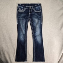 Vigoss Jeans Womens 5/6 The Chelsea Slim Boot Cut Stretch Rock Designer ... - £35.15 GBP