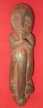 Outstanding Old Congo Red Ochre Fetish Power Figure With Scarification - $60.00