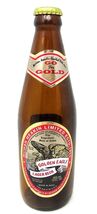 Golden Eagle Lager Beer Bottle Glass Cap India Meakin Empty Go For Gold ... - $12.80