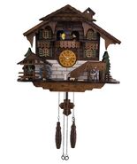 Traditional Black Forest Cuckoo Clock German Design Wood Chopper  Musica... - $489.79 CAD