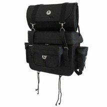 Motorcycle Sissy Bar Bags Large Travel Pack Biker Apparel by Vance Leather - £79.05 GBP