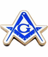 Freemason Masonic Wall Plaque Wood Shield Wall Plaque Office Decor - $53.90