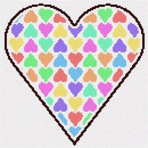 Pepita Needlepoint kit: Valentine Hearts, 10&quot; x 10&quot; - £62.88 GBP+
