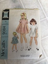 McCall&#39;s Vintage 1967 9084 Girls Short Sleeve Loose Dress Size 4 Cut - £14.57 GBP
