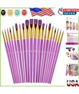 All-in-One Artist Paint Brush Collection - 20 Pcs for Acrylic, Oil &amp; Wat... - $18.59 CAD