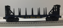 Lionel 6-26307 Chessie flatcar with Bulkheads - $29.70
