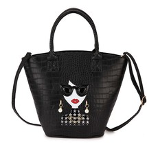 Fashion Large-Capacity Ladies Tote Bag Character Pattern Women Purses and Handba - £49.10 GBP