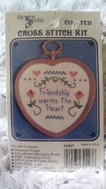 The New Berlin Mini Counted Cross Stitch Kit &#39;Friendship Warms The Heart&quot; Sealed - £13.54 GBP