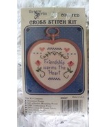 The New Berlin Mini Counted Cross Stitch Kit &#39;Friendship Warms The Heart... - £13.28 GBP