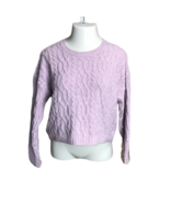 Wild Fable NWT Cute Cropped Sweater ~ Sz M ~ Long Sleeve ~ Crewneck ~ Pu... - £16.47 GBP